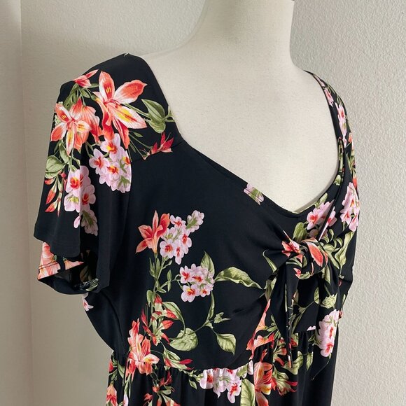 NEW Tommy Bahama Womens XL Petal Of Honor Dress Floral UPF 30 Wrinkle Resistant - Picture 5 of 16